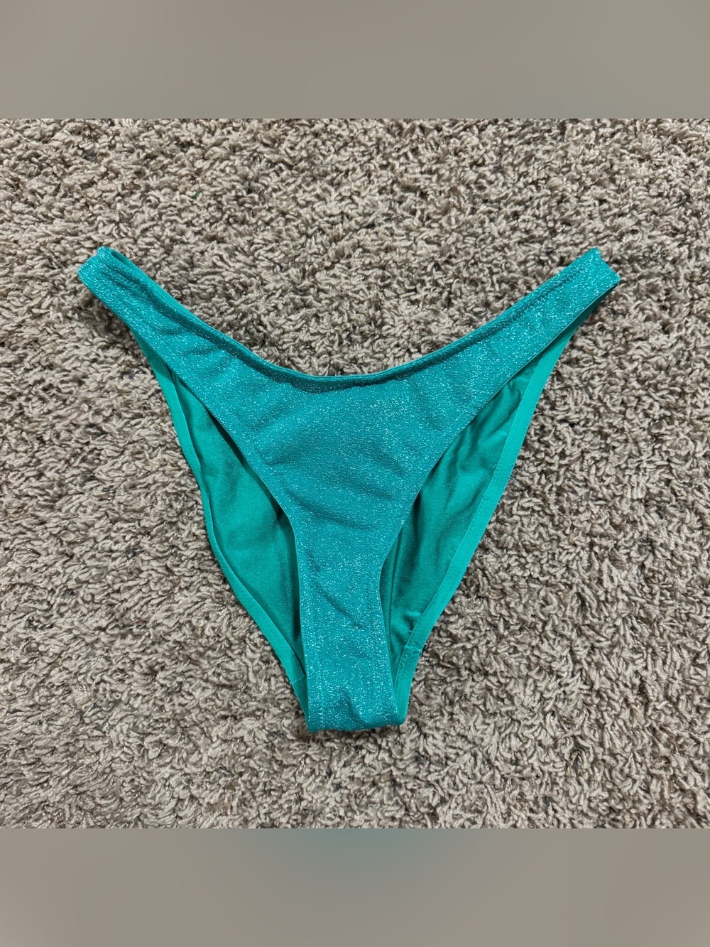 Triangl Green Sparkly Bikini Bottom